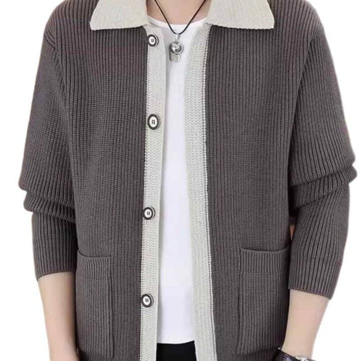 Herren Strickjacke mit praktischem Button-Up-Design Echoarchiv