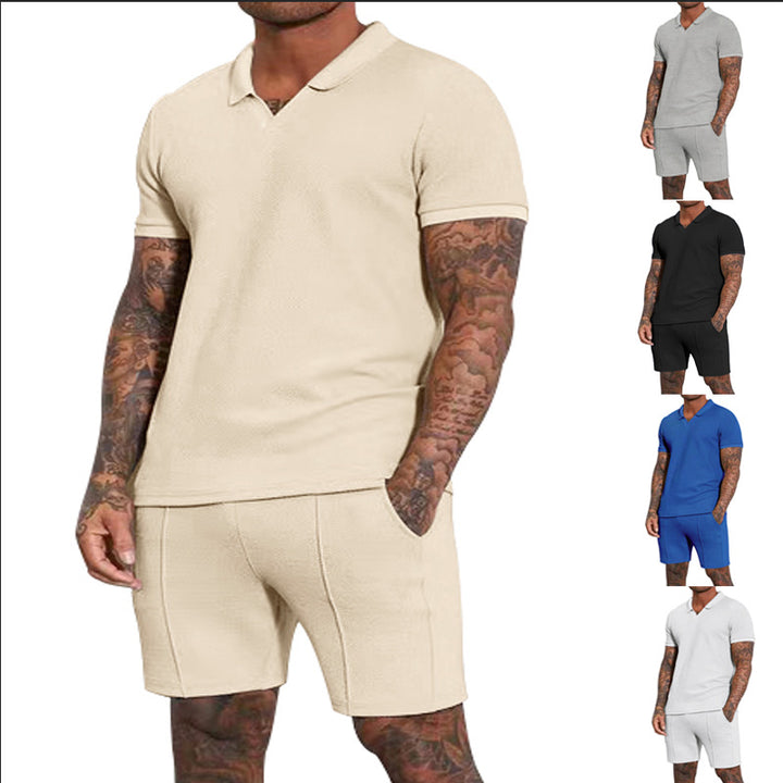 Herren Poloshirt und Shorts Set Echoarchiv
