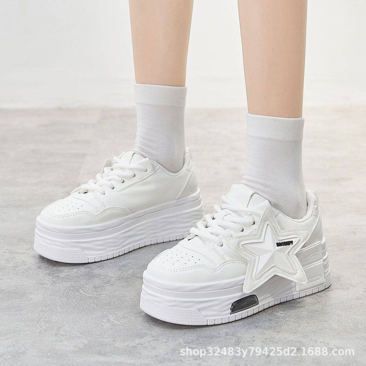 Damen Sportliche Plateau Sneakers mit modischem Sternen-Design Echo Archiv