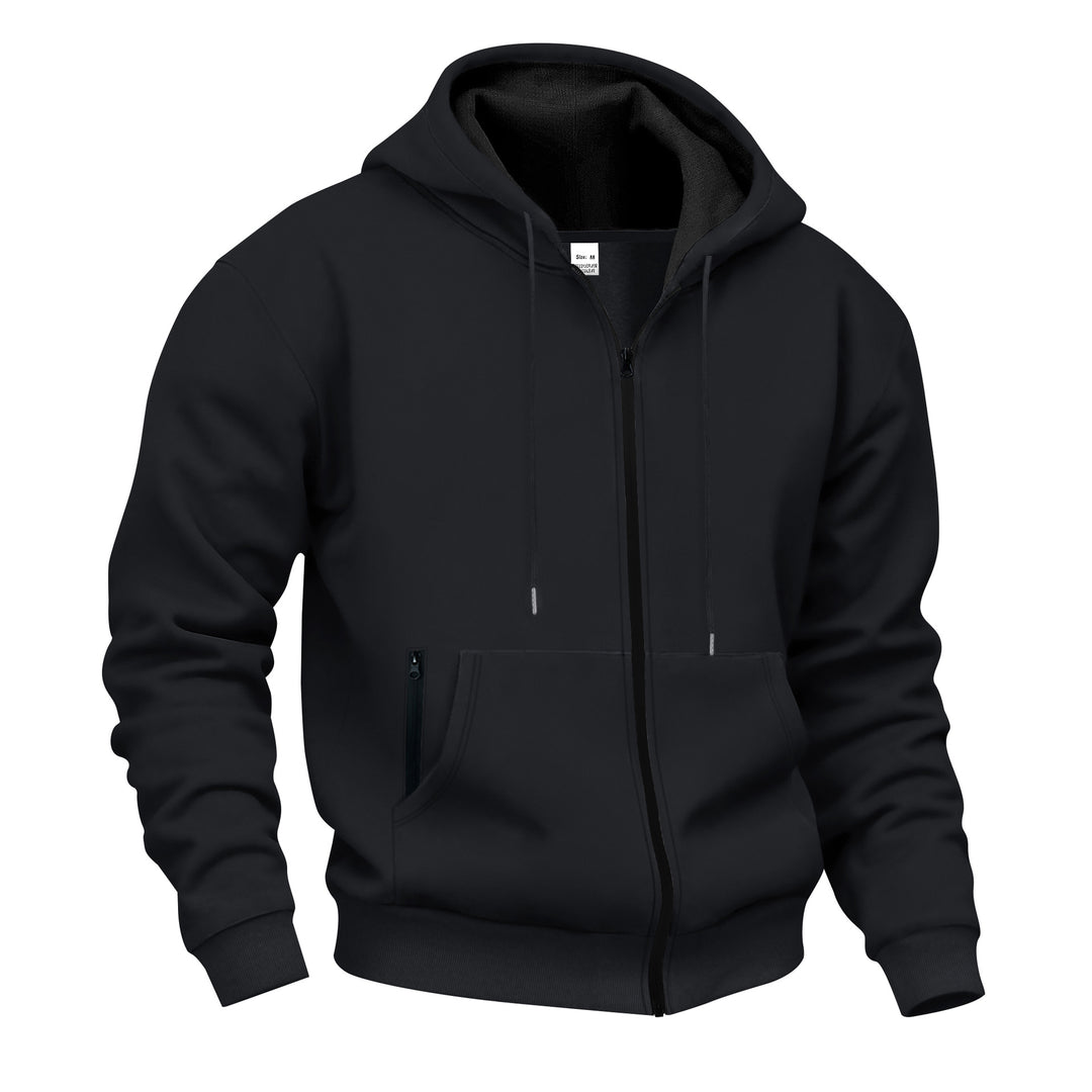 Herren Sweatjacke mit hohem Stehkragen und praktischen Reißverschlusstaschen Echoarchiv