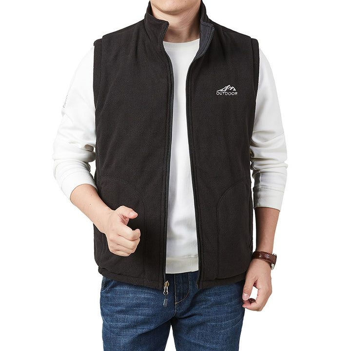 Herren Fleece-Weste mit hohem Kragen Echo Archive