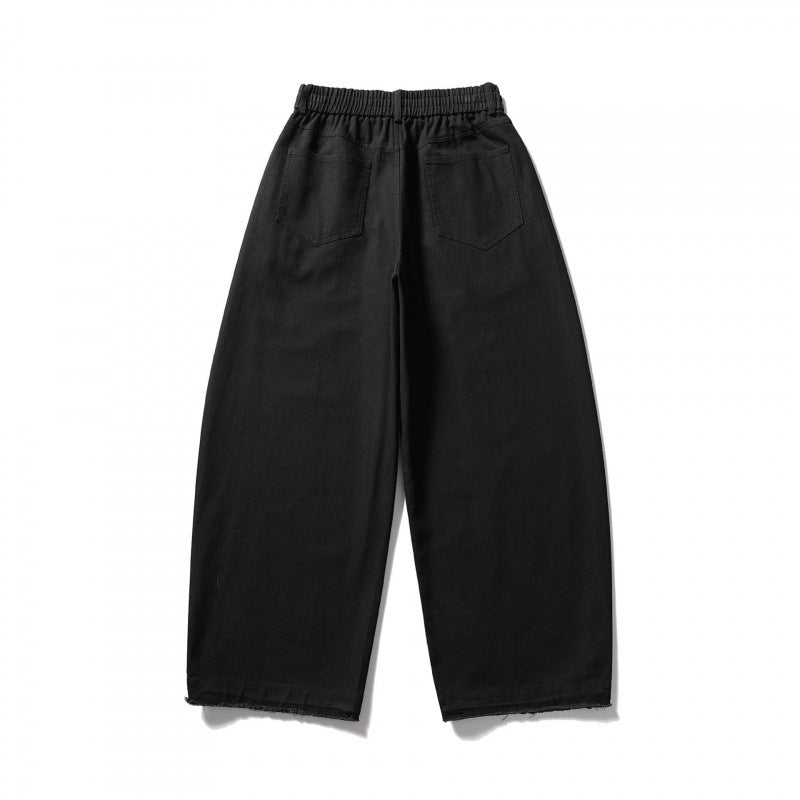 Damen Weite Highwaist-Ballonhose mit elastischem Bund, Eingrifftaschen und Kordelzugsaum Echo Archiv