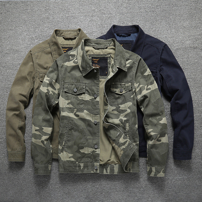 Herren Baumwoll-Twill Hemdjacke im Workwear‑Stil mit Brusttaschen Echoarchiv