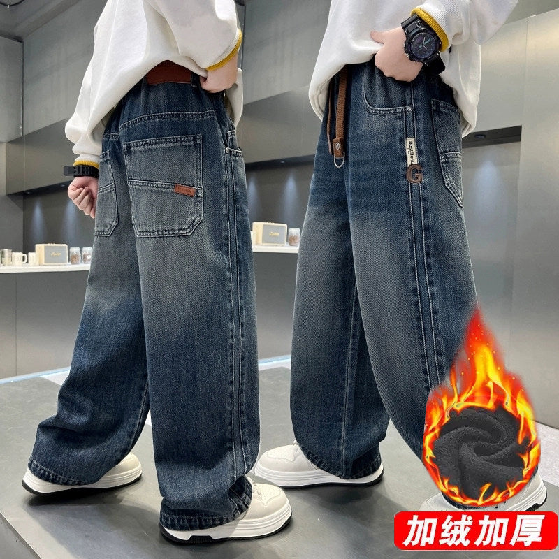 Herren weite Denim-Hose Echo Archiv