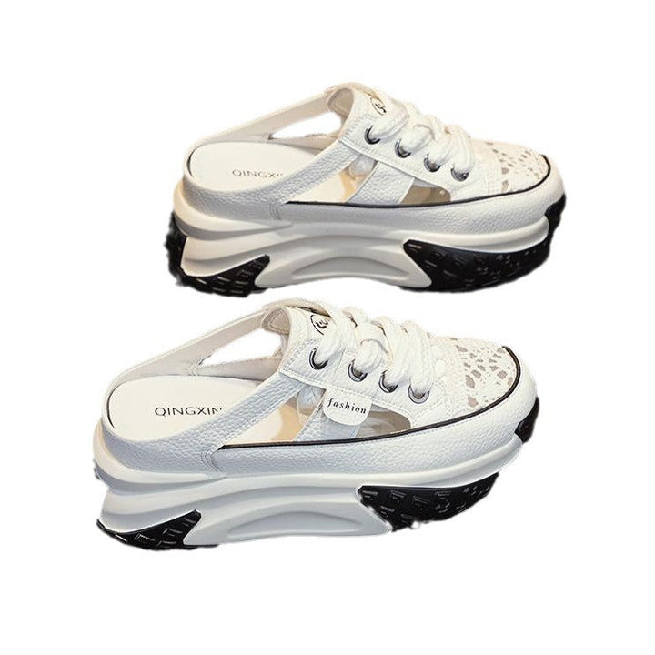 Damen Sportliche Sneaker mit offenen Fersen und rutschfester Sohle Echo Archiv