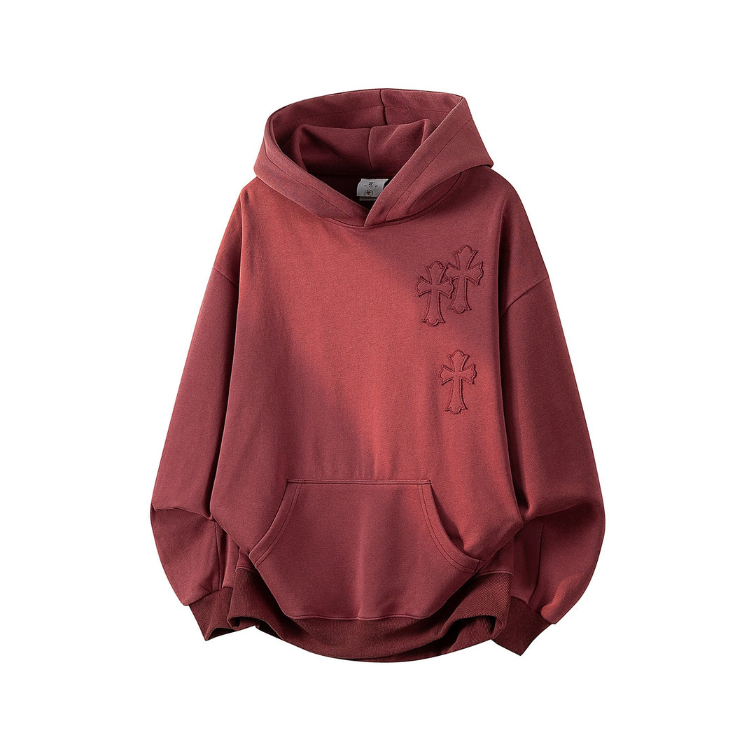 Unisex Oversize Kapuzenpullover mit handschriftlichem Grafik-Print, Kängurutasche & geripptem Saum Echoarchiv