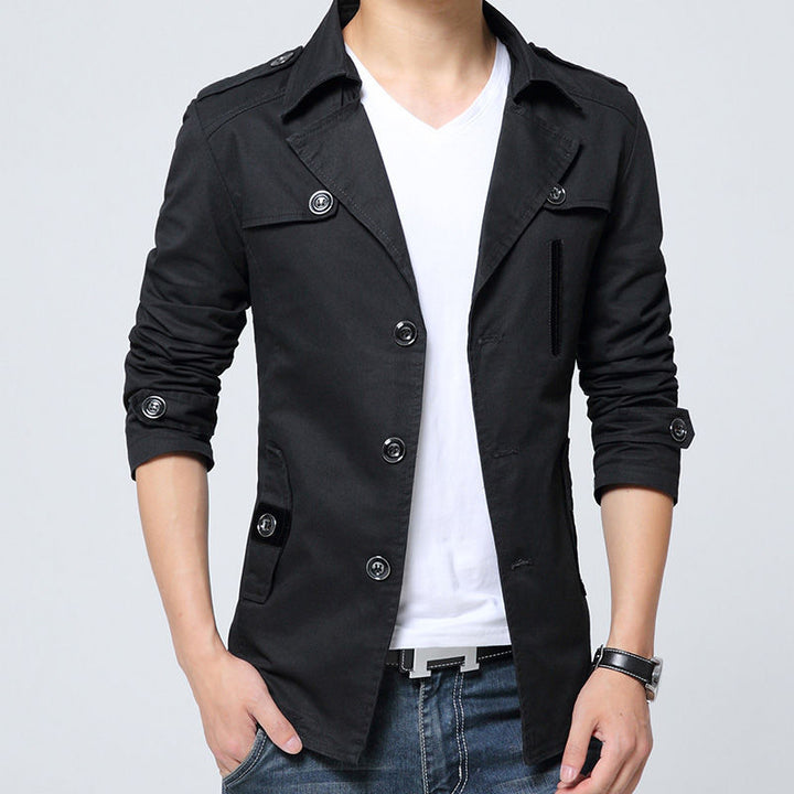 Herren modische Leinenjacke mit modernen Details Echoarchiv