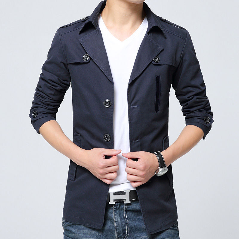 Herren modische Leinenjacke mit modernen Details Echoarchiv