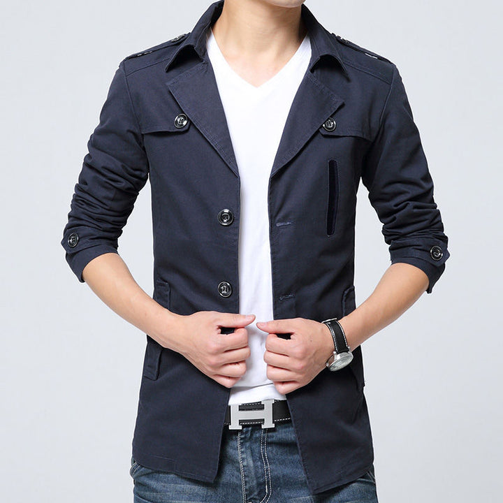 Herren modische Leinenjacke mit modernen Details Echoarchiv