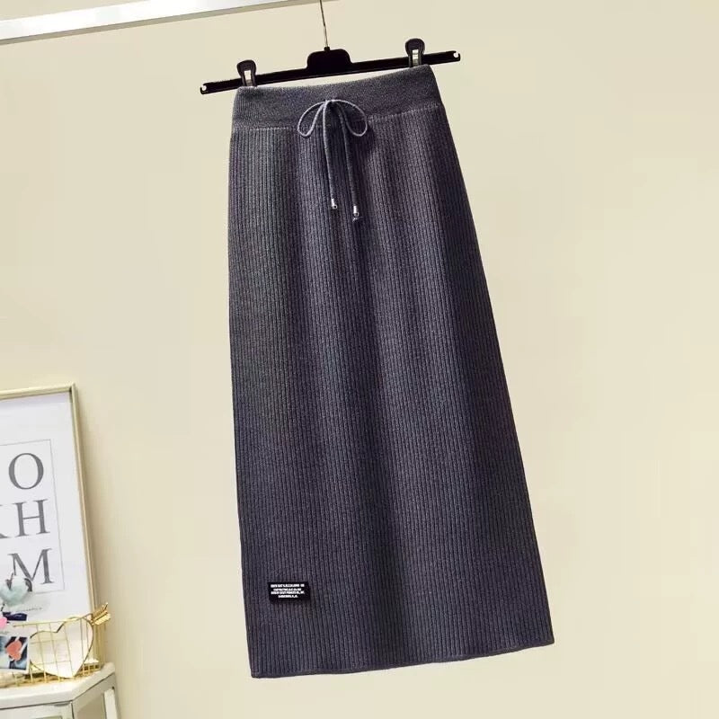 Damen Langer Midirock mit elastischem Bund Echo Archiv