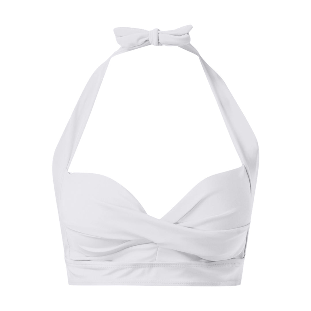 Damen Sportliches Bikinioberteil mit tiefem Ausschnitt und Halter-Design Echo Archiv