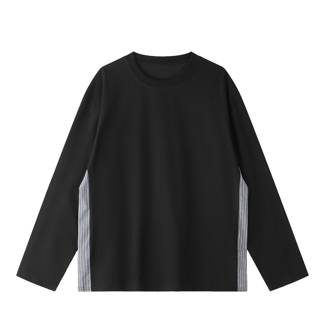 Unisex Oversize-Sweatshirt mit seitlichen Streifenpaneelen und Rundhals Echoarchiv