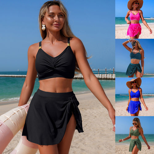 Damen Schwimmbikini mit Wickelrock Echo Archiv