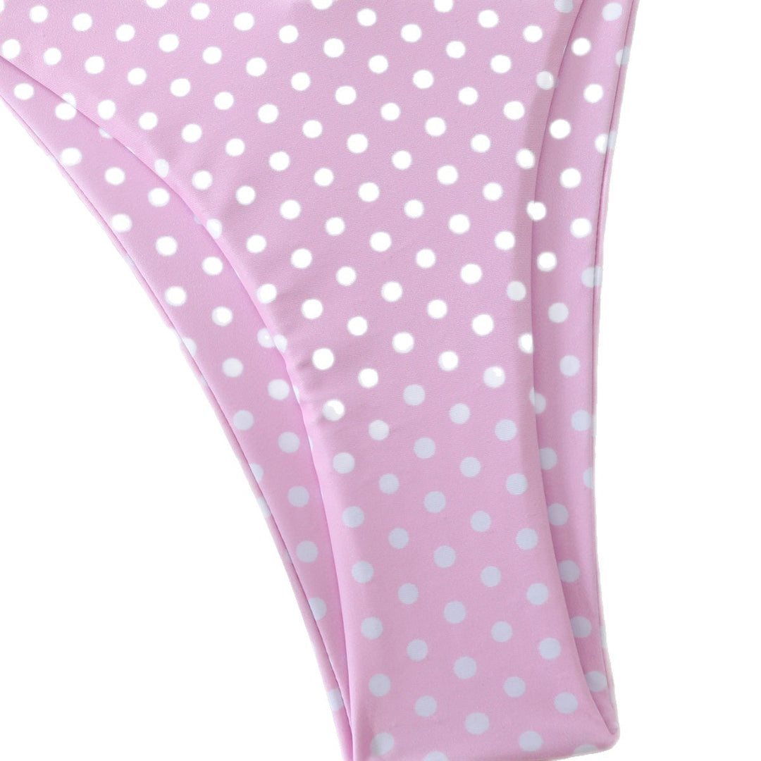 Damen Bunt gepunkteter Triangel-Bikini Echo Archiv