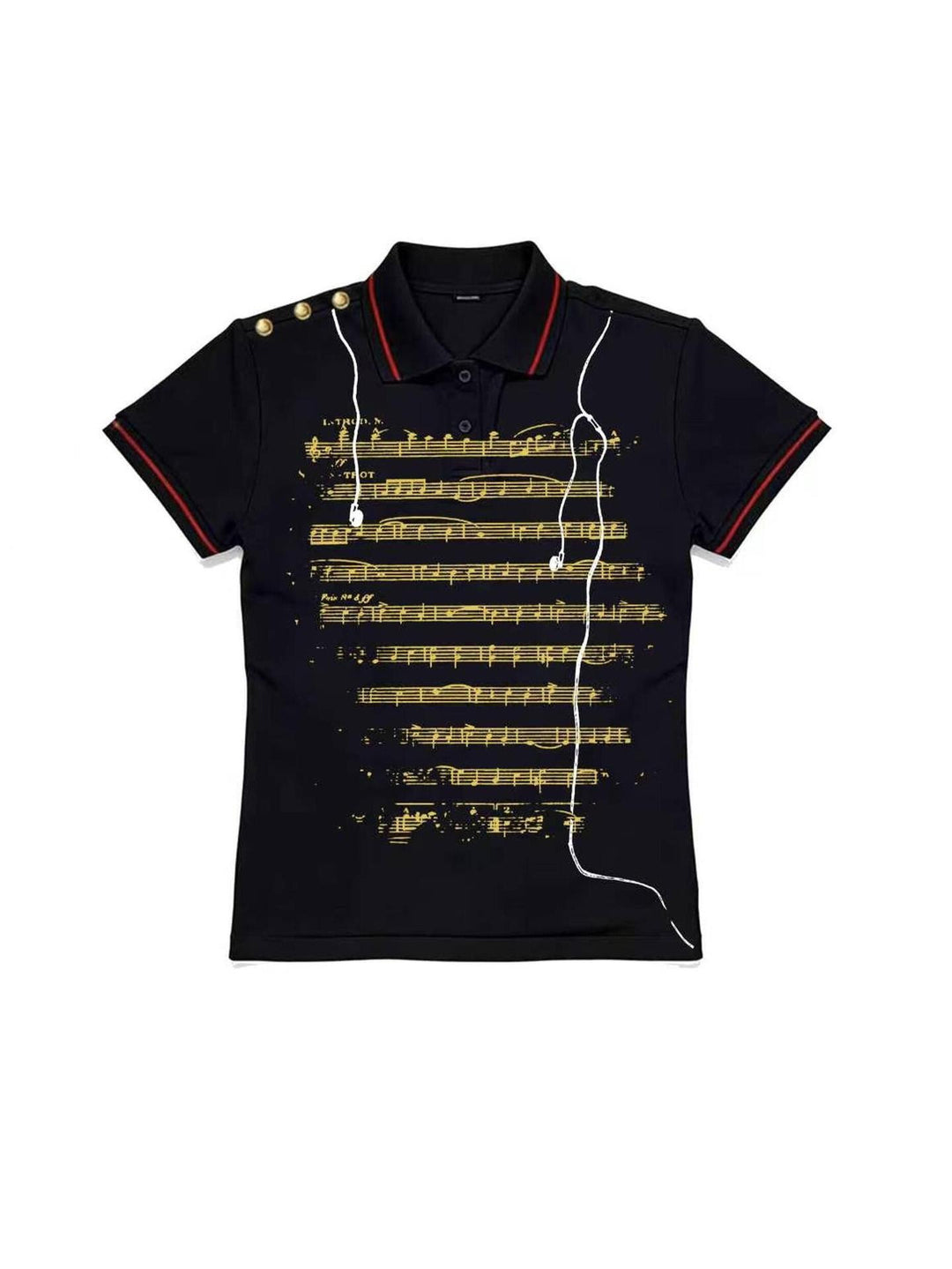 Damen Polo-Shirt mit musikalischem Motiv Echo Archiv