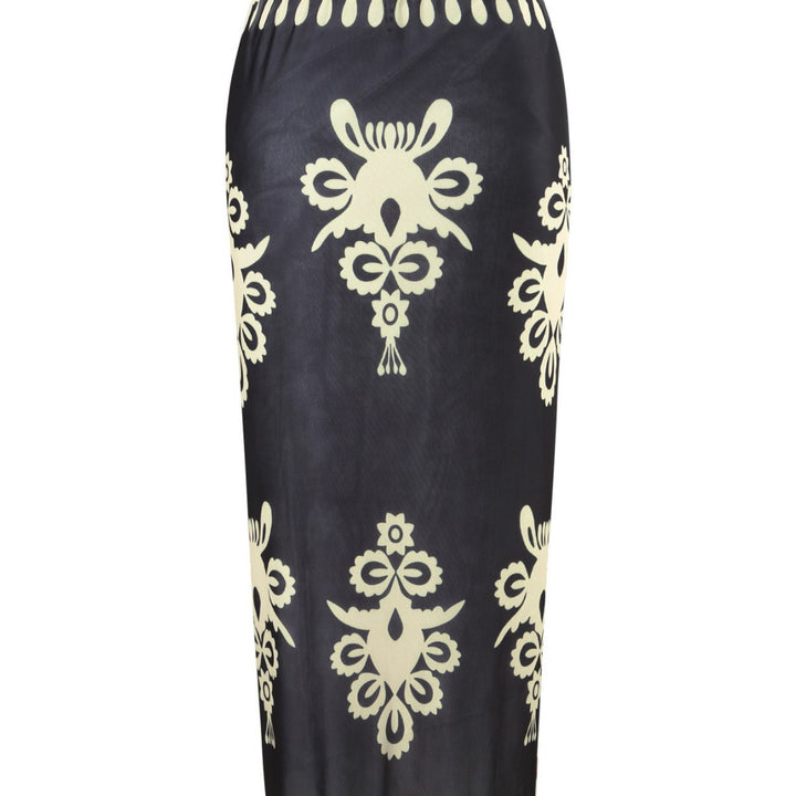 Damen Einteiler Badeanzug mit elegantem Wickelrock Echo Archiv