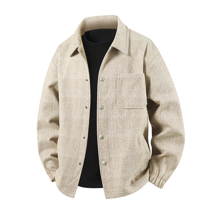 Herren Stylische Utility-Jacke mit Karomuster Echo Archiv