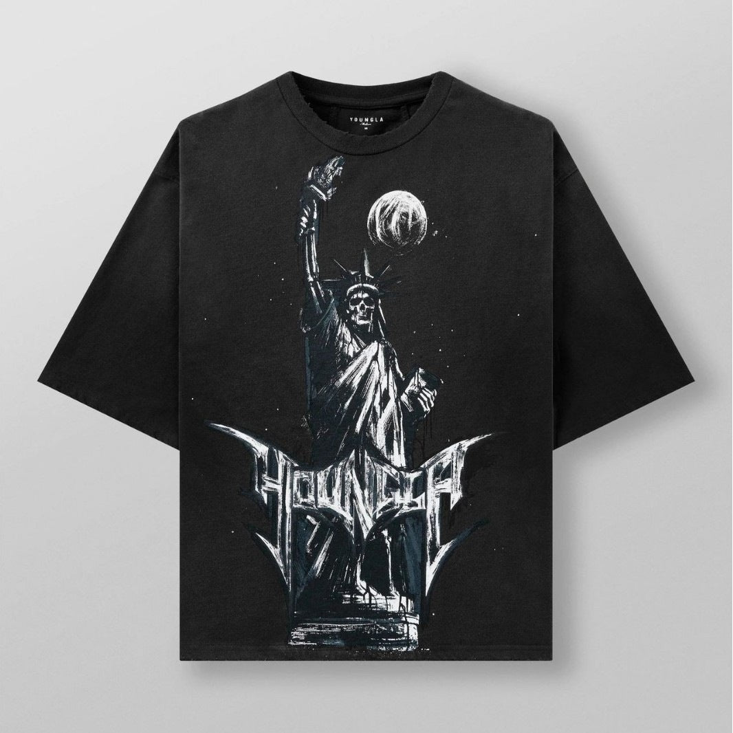 Herren Künstlerische Grafik Übergröße T-Shirt Echoarchiv