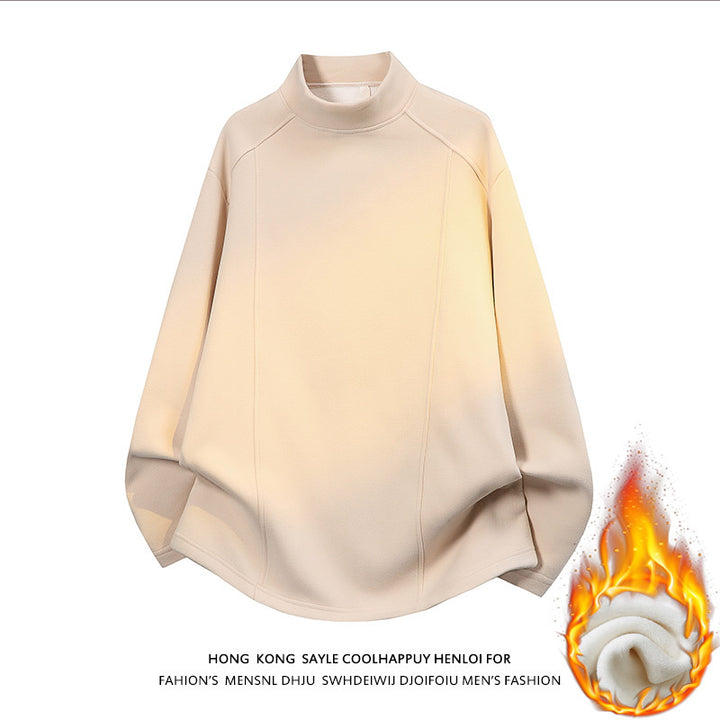 Herren Oversize Stehkragen-Sweatshirt mit Raglanärmeln und dezentem Farbverlauf Echo Archiv