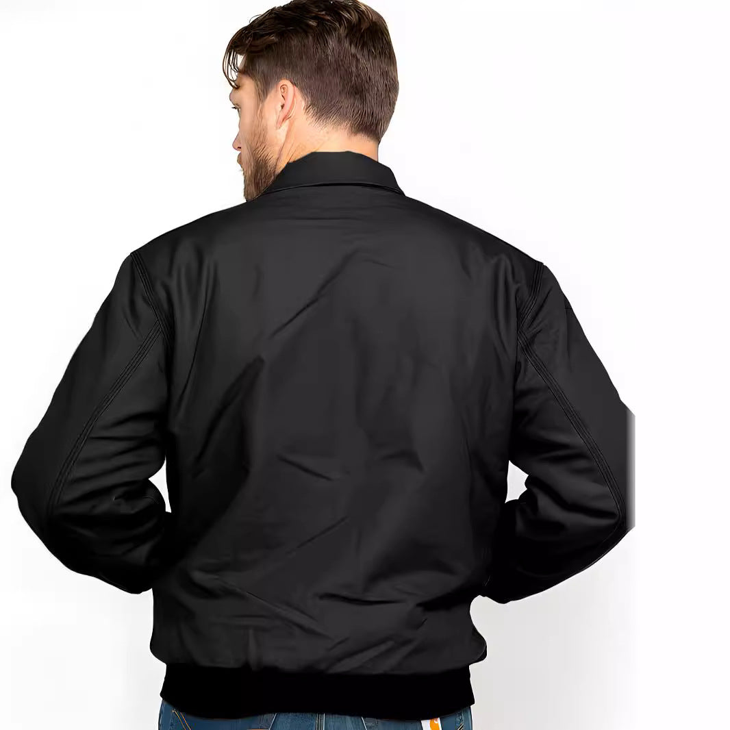 Herren stilvolle Bomberjacke mit praktischen Taschen und elastischem Bund Echoarchiv