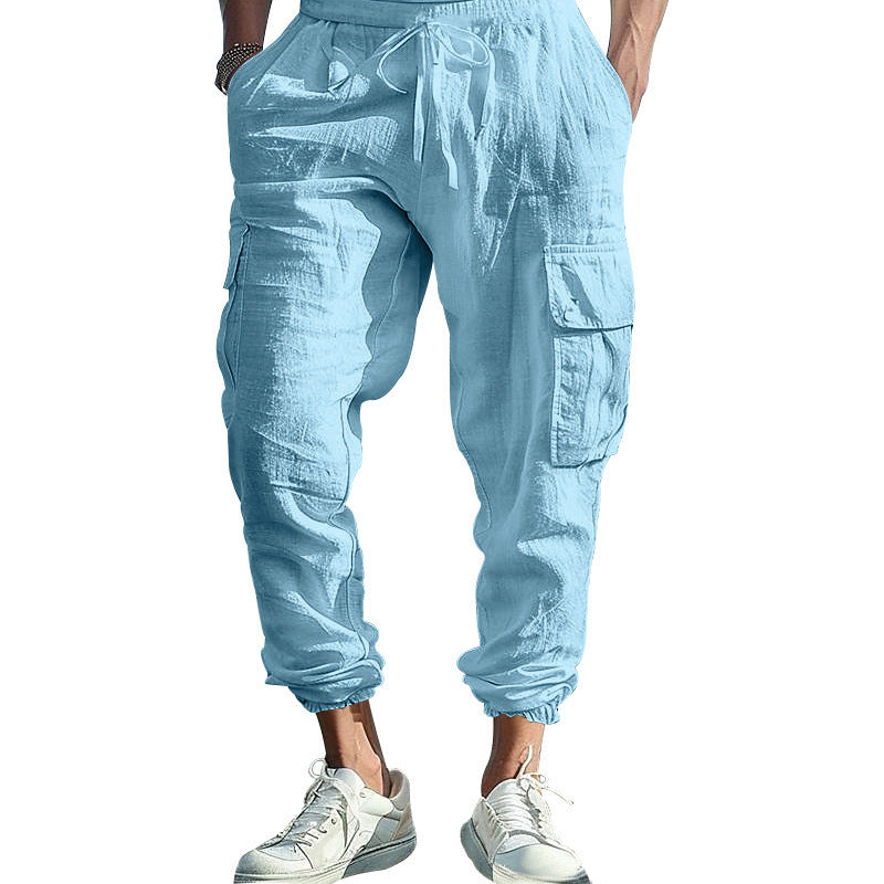 Herren Cargo-Hose mit elastischem Bund und seitlichen Taschen Echoarchiv