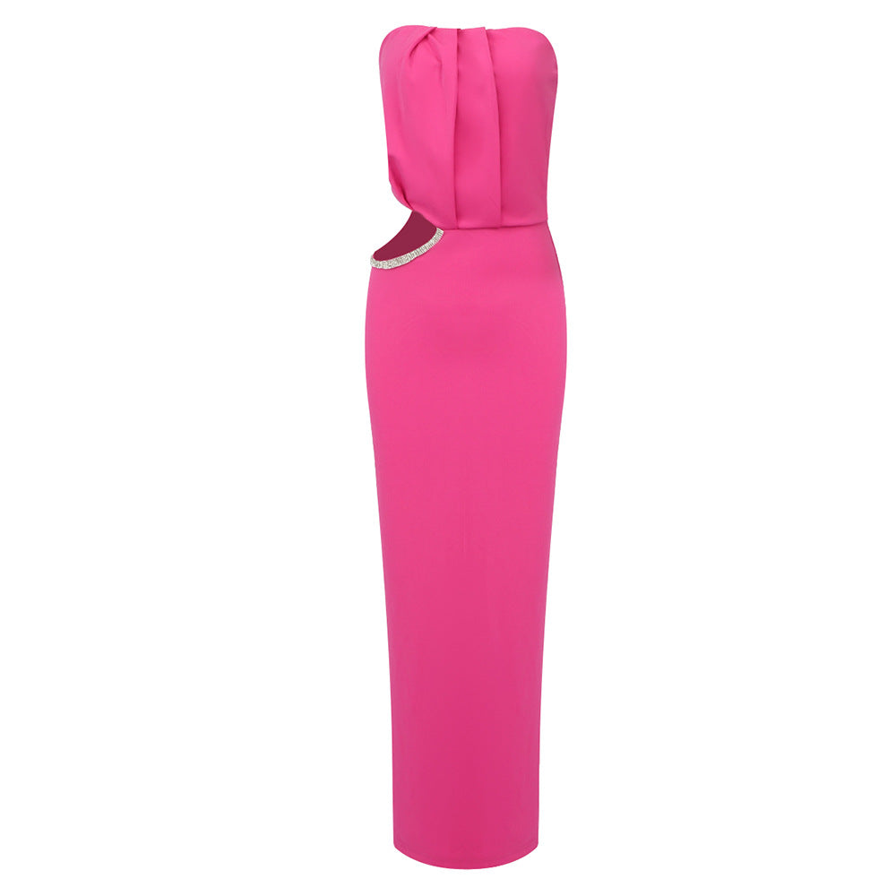 Damen Elegantes Maxikleid mit schmalem Design und raffinierten Cut-Out-Details Echo Archiv