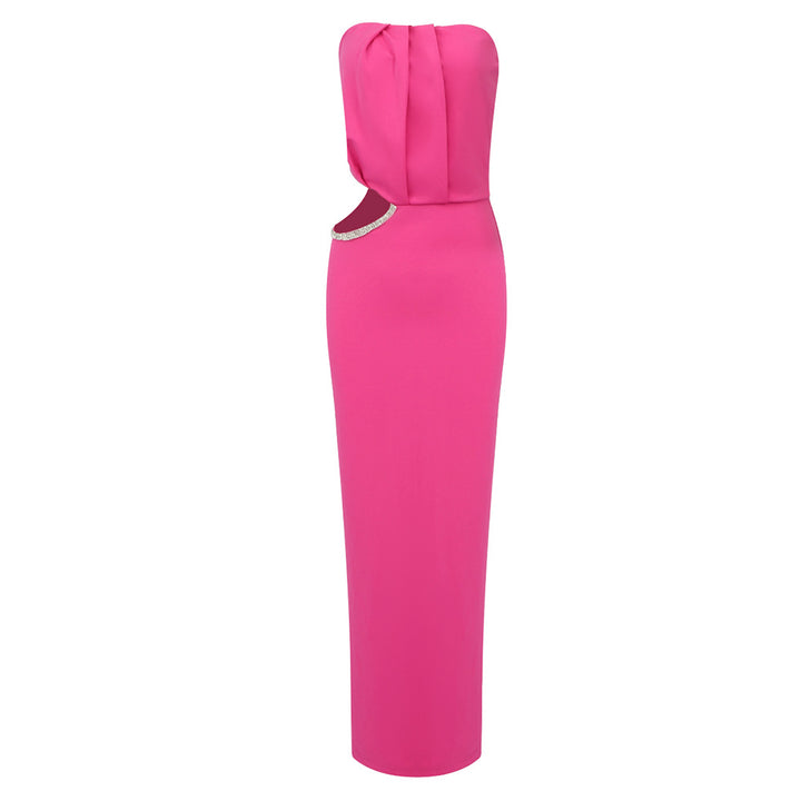 Damen Elegantes Maxikleid mit schmalem Design und raffinierten Cut-Out-Details Echo Archiv