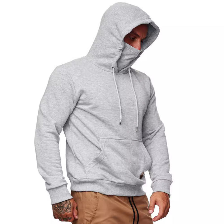 Herren Kapuzenpullover mit multifunktionalem Kragen Echoarchiv