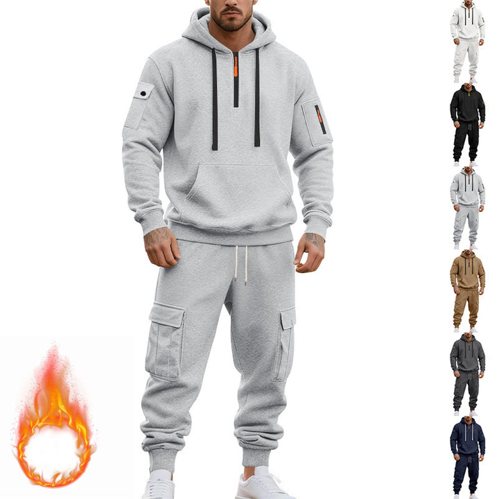 Herren Sportlicher Jogginganzug mit funktionalen Cargo-Taschen Echoarchiv