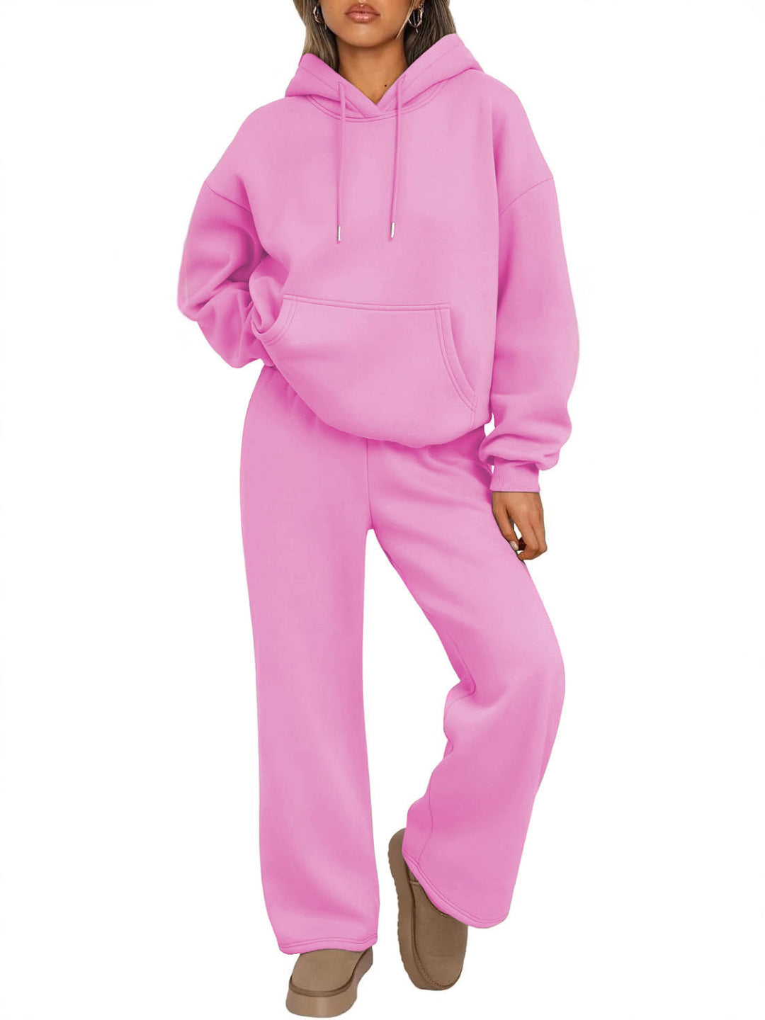 Unisex minimalistischer Kapuzenpullover aus French-Terry mit flachem Kordelzug und verstärkter Nackenpasse Echo Archiv