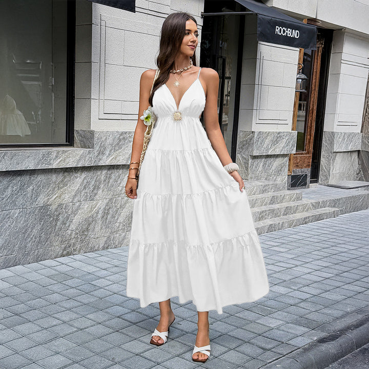 Damen Maxikleid mit zartem Verzierungsdetail Echo Archiv