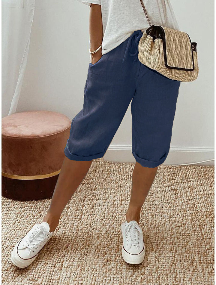 Damen Luftige Leinen Shorts Echoarchiv