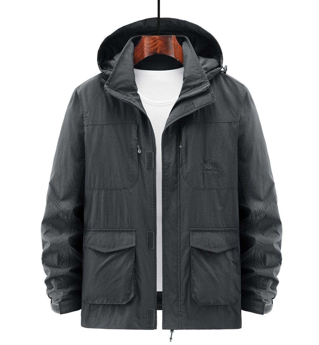 Herren Robuste Wetterjacke mit praktischen Taschen Echo Archiv