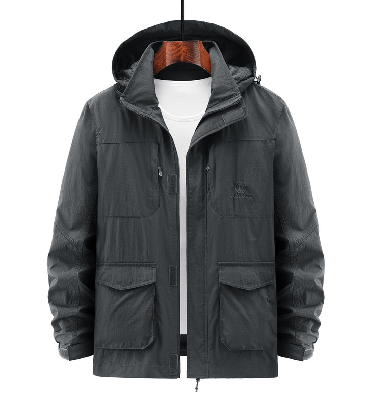 Herren Robuste Wetterjacke mit praktischen Taschen Echo Archiv