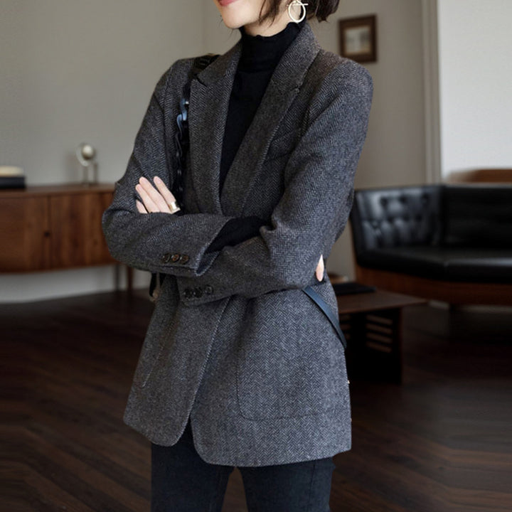 Damen Klassischer Tweedblazer Echoarchiv