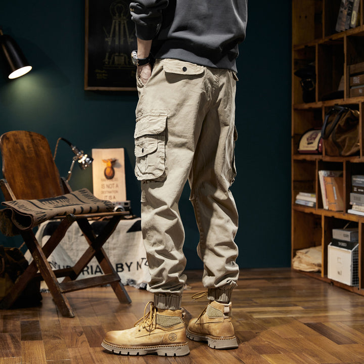 Herren Utility-Cargo-Jogger mit Elastikbund, Tunnelzug und Mehrfachtaschen Echo Archiv