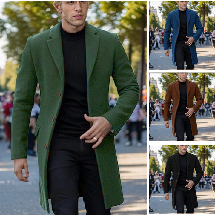 Herren eleganter einfacher Mantel Echoarchiv
