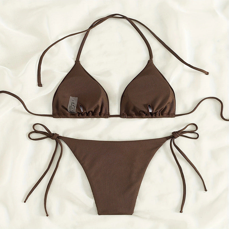 Damen Triangel-Bikini mit raffiniertem Rippendesign Echo Archiv