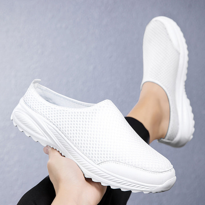 Unisex nan atmungsaktiver Mesh-Mule mit griffiger Flexlaufsohle und gepolstertem Komfortfußbett Echo Archiv