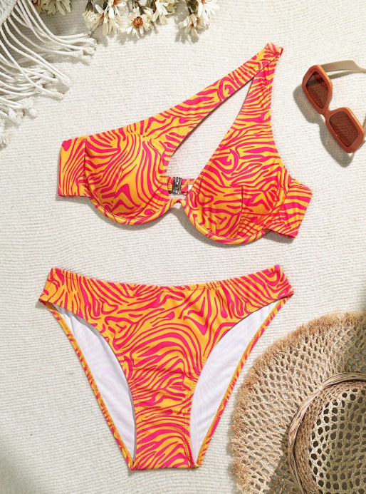 Damen Asymmetrisches Bikini-Set Echo Archiv
