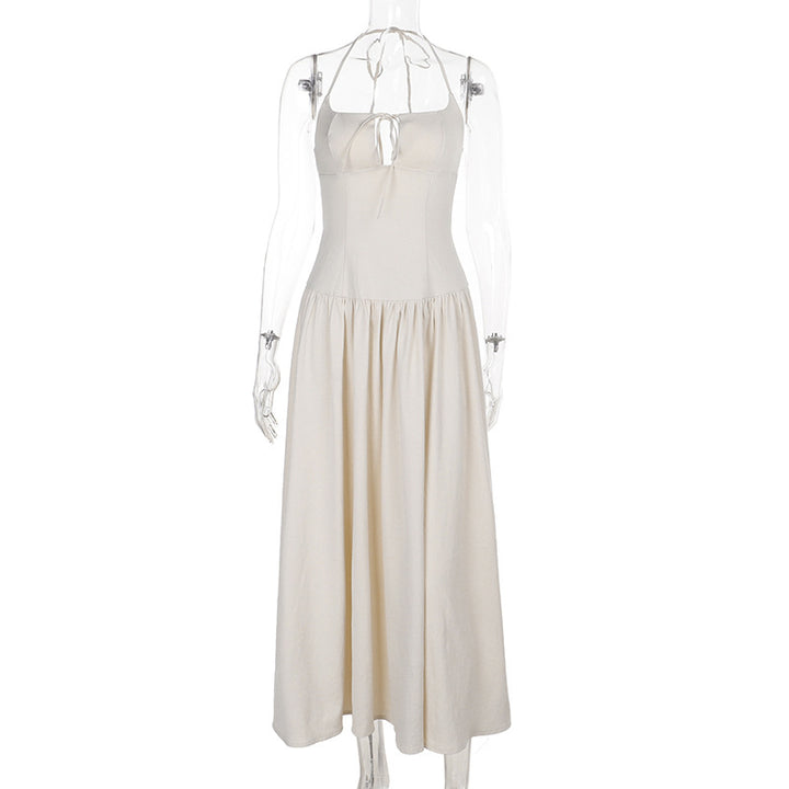 Damen Maxikleid mit verstellbaren Spaghetti-Trägern und fließendem Rock Echo Archiv
