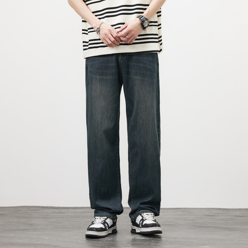 Herren Bequeme Weitgeschnittene Jeans Echoarchiv
