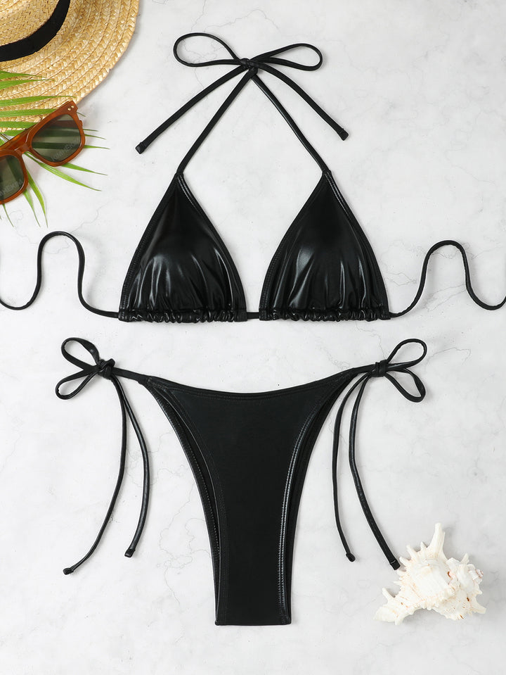 Damen Metallic Triangel-Bikini Echo Archiv