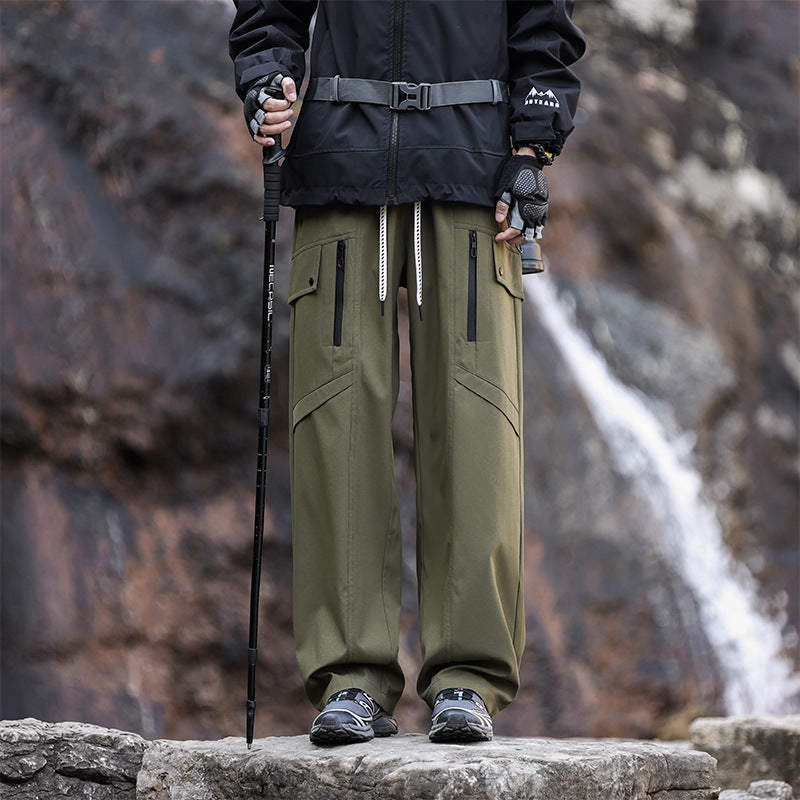 Herren Multifunktionale Wanderhose mit verstellbarem Bund und praktischen Taschen Echoarchiv