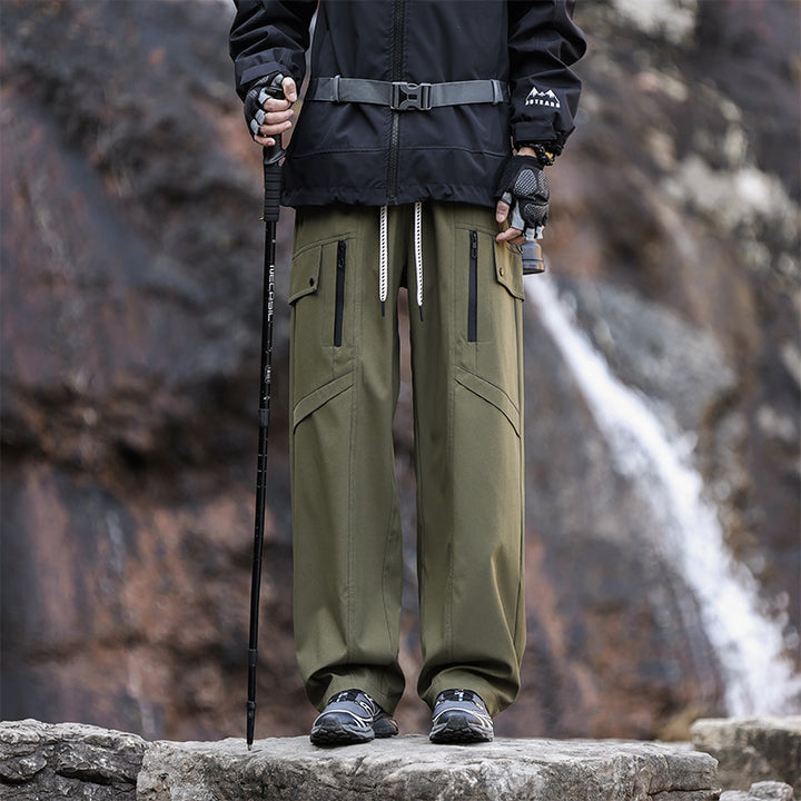 Herren Multifunktionale Wanderhose mit verstellbarem Bund und praktischen Taschen Echoarchiv
