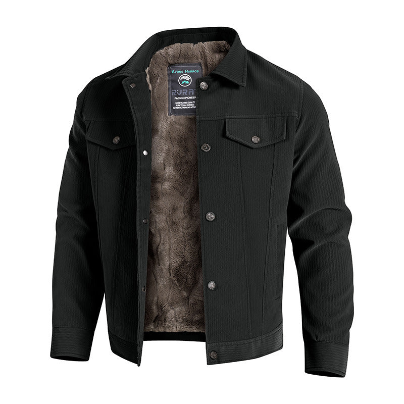 Herren Modische Fleecejacke mit hohem Kragen und elegantem Design Echo Archiv