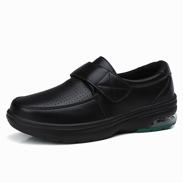Herren nan orthopädische Komfort-Slipper mit Klettverschluss und sichtbarem Luftkissen Echo Archiv