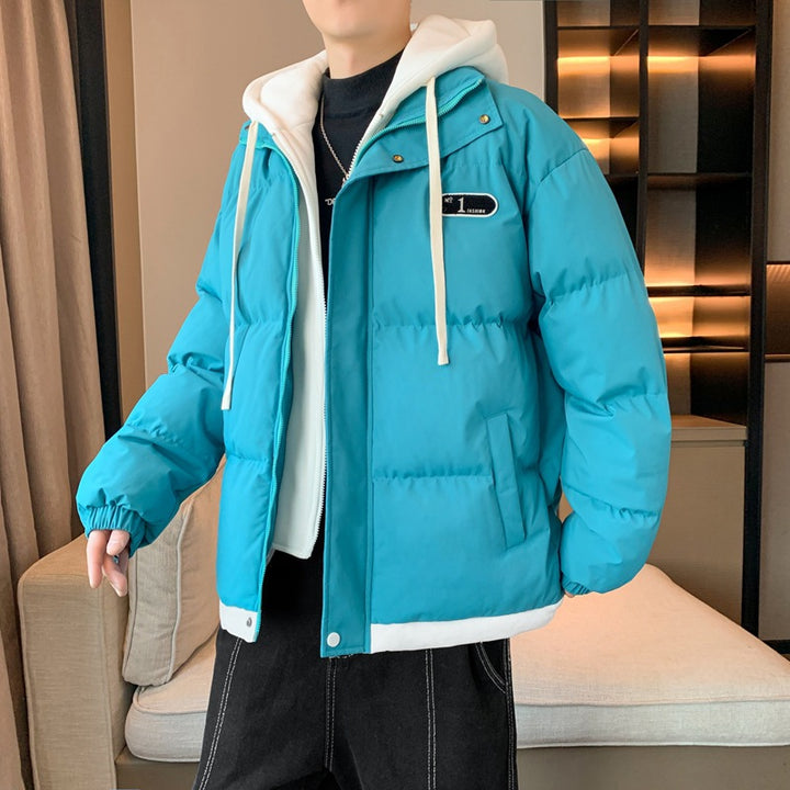 Herren Winterjacke mit Kapuze und dickem Futter Echoarchiv