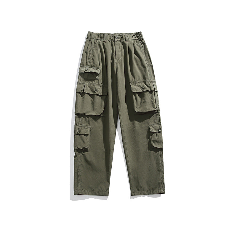 Herren Leichte Relaxed-Cargo-Hose mit elastischem Bund und Mehrfachtaschen Echo Archiv