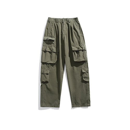 Herren Leichte Relaxed-Cargo-Hose mit elastischem Bund und Mehrfachtaschen Echo Archiv